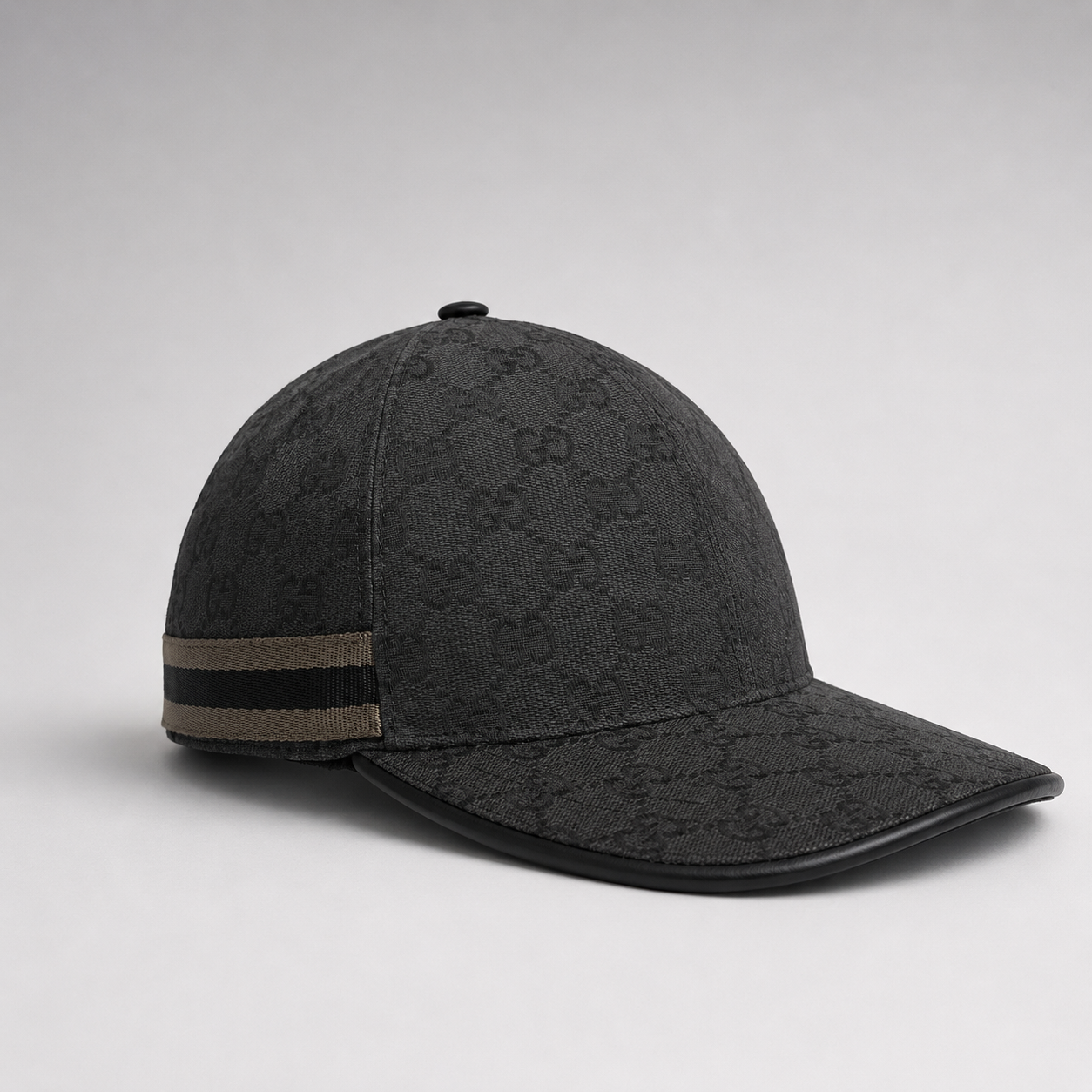 Gucci Grey Monogram Cap
