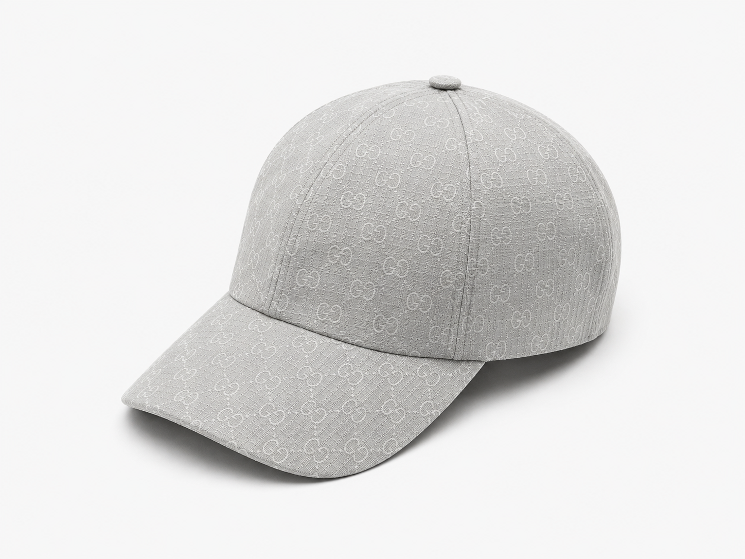 Gucci All White Monogram Cap