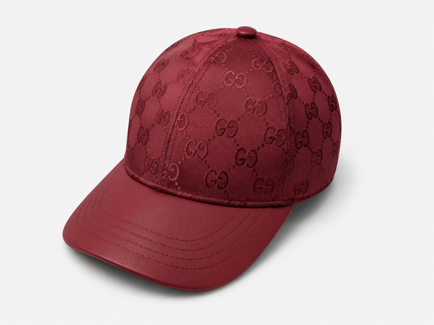 Gucci Burgundy Cap Monogramprint