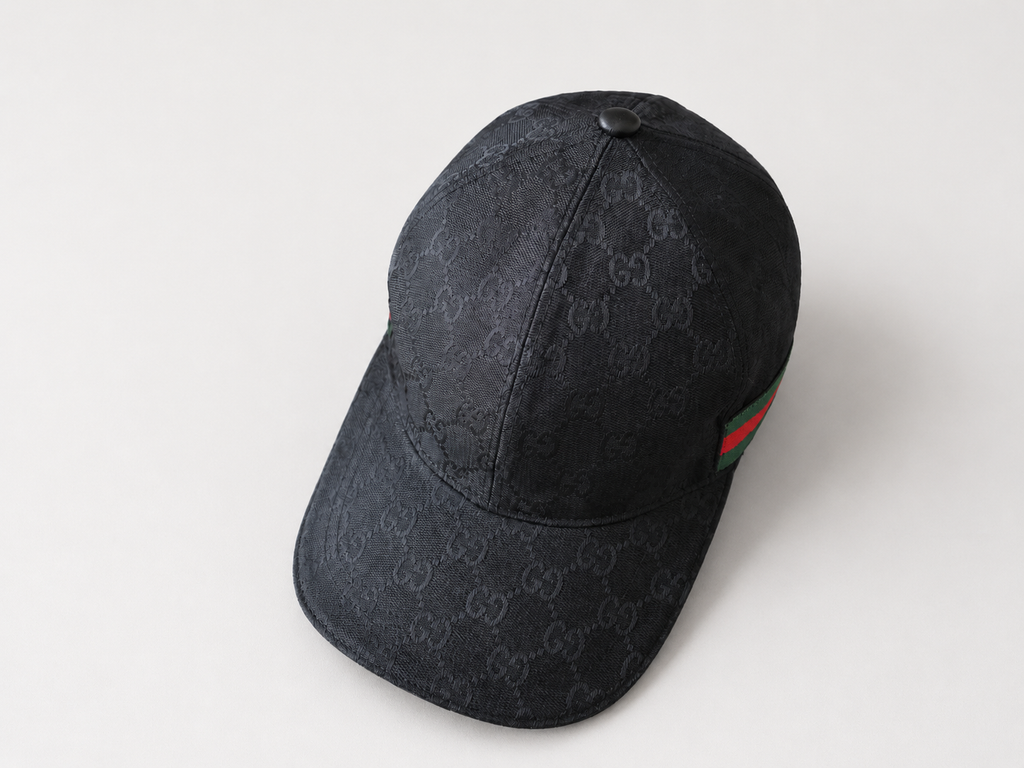 Gucci Black Monogram Cap